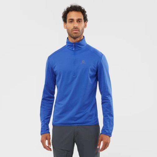 Blue Salomon Essential Lightwarm Half Zip Men's Sweatshirt | PH 75291C